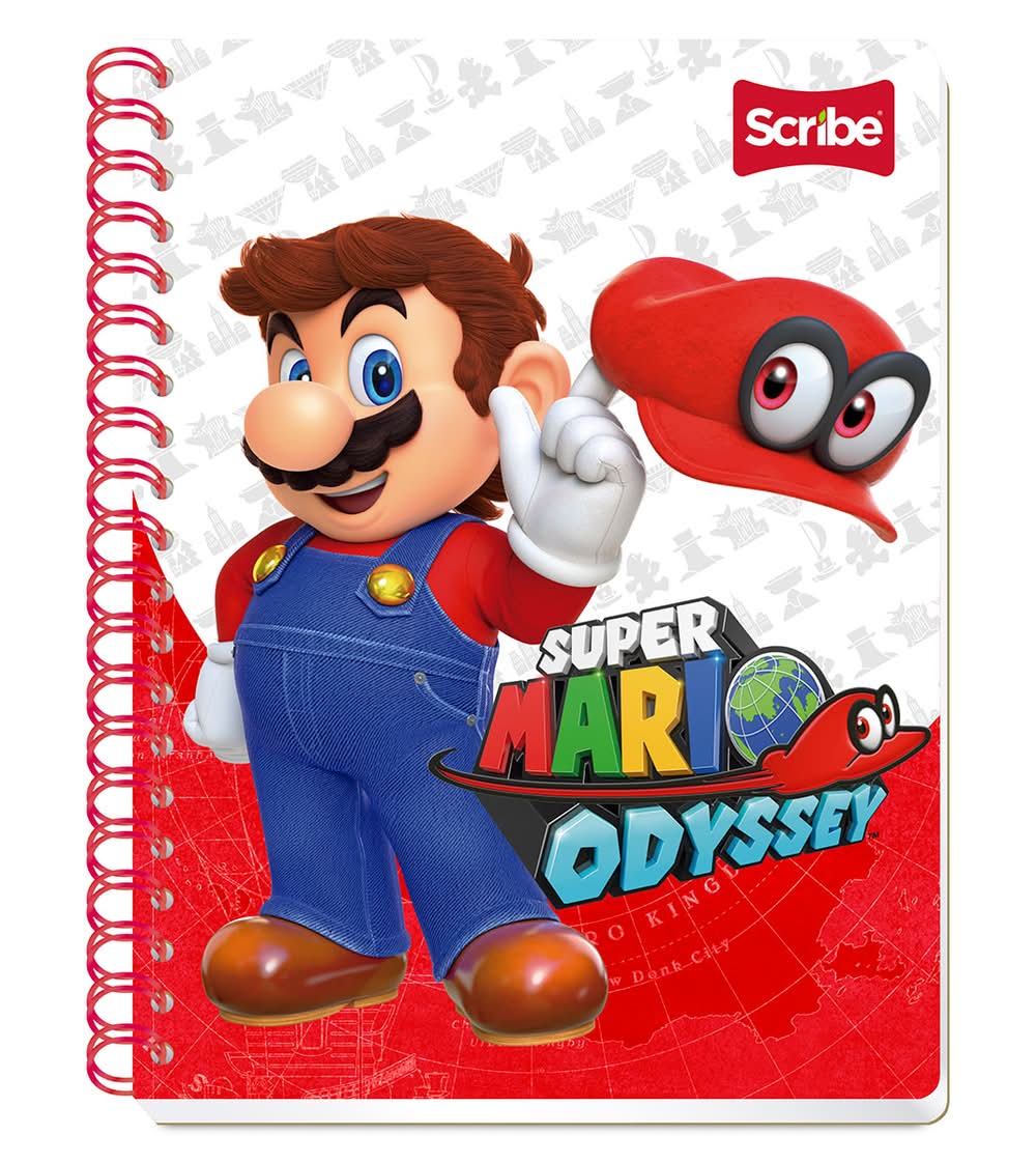 Scribe · Cuaderno profesional mario bros 1 cuadro chico scribe 100 ho (166,01 g)