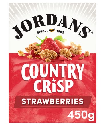 Jordans Strawberries, Country Crisp Breakfast Cereal (450g)