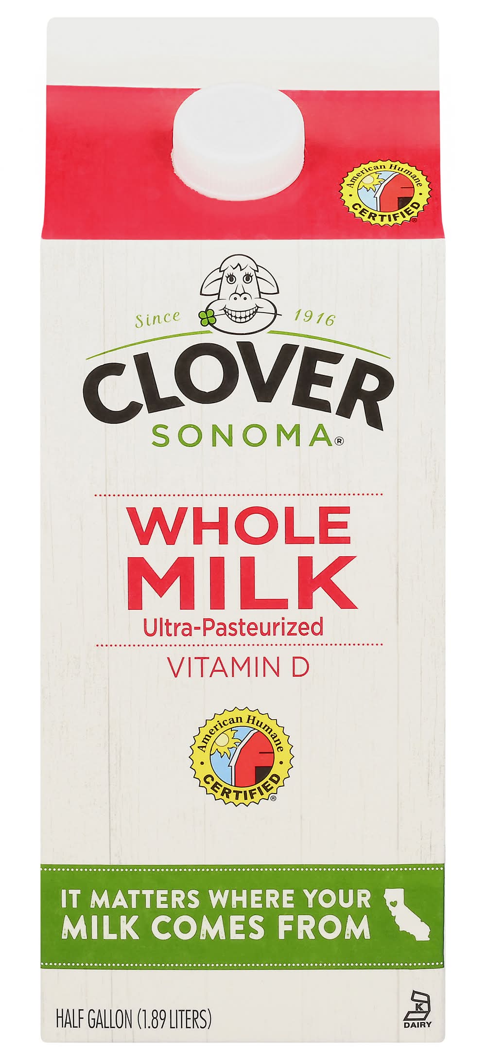 Clover Sonoma Vitamin D Whole Milk (67 oz)