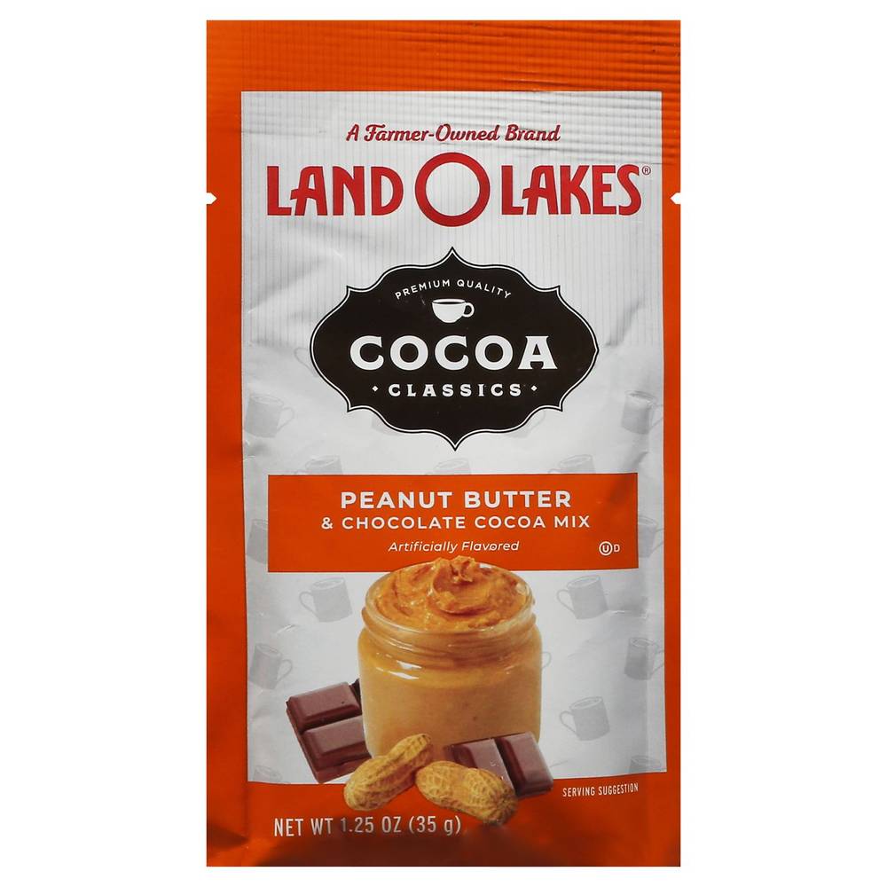 Land O Lakes Cocoa Classics Cocoa Mix, Peanut Butter & Chocolate 1.25 Oz