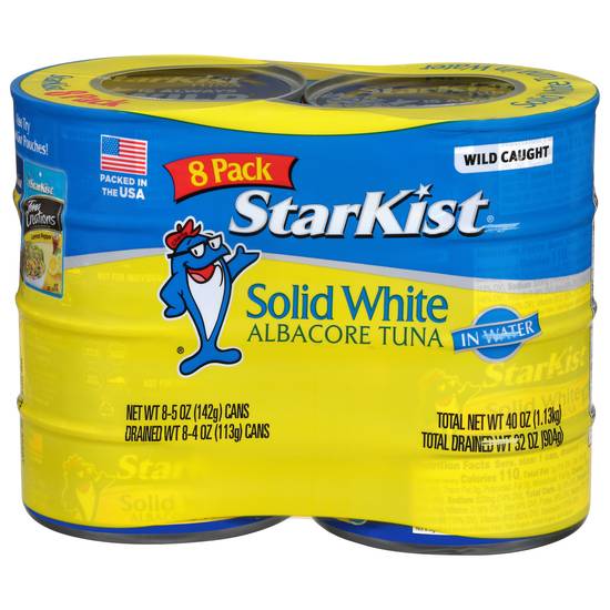 Starkist Tuna Albacore Solid White in Water Cans (85 oz)