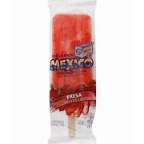 Helados Mexico Ice Cream Bar Strawberry 4oz