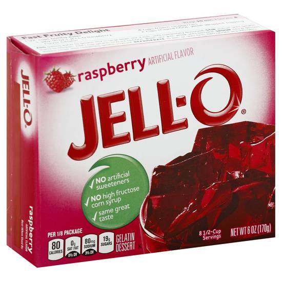 Jell-O Raspberry Flavor Gelatin Dessert
