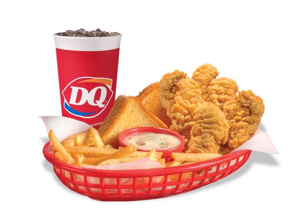 6Pc Chicken Strip Country Basket -Bev