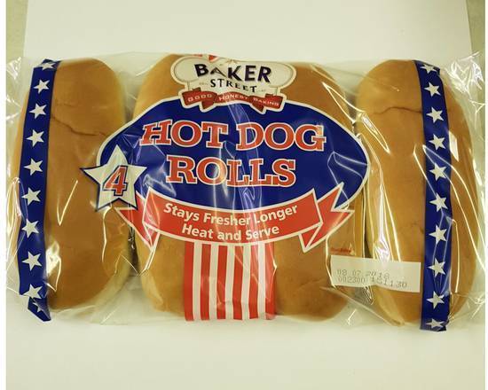 Baker Street 4 Hot Dog Roll