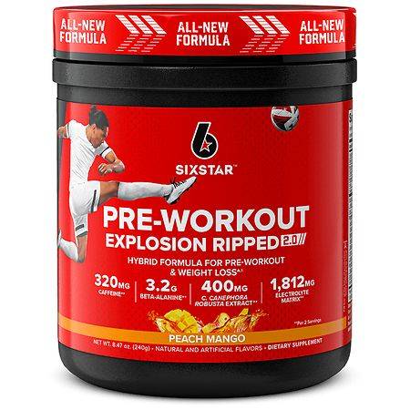 Six Star Pre-Workout Explosion Ripped 2.0 - 8.47 oz