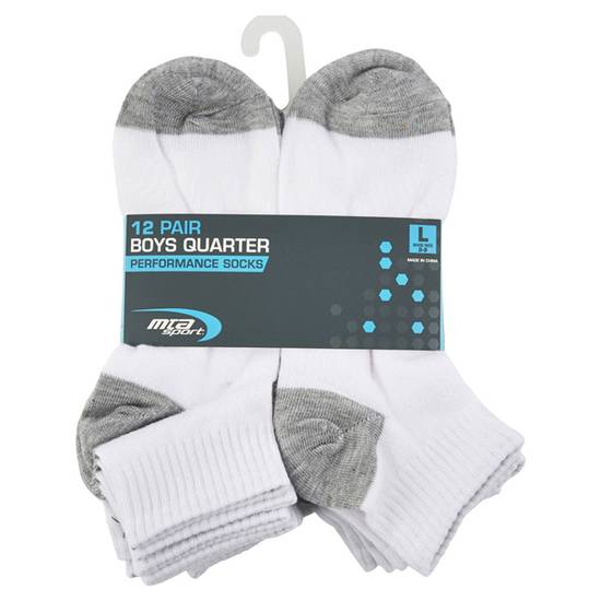 Mta Sport Boy's Quarter Performance Socks (large)