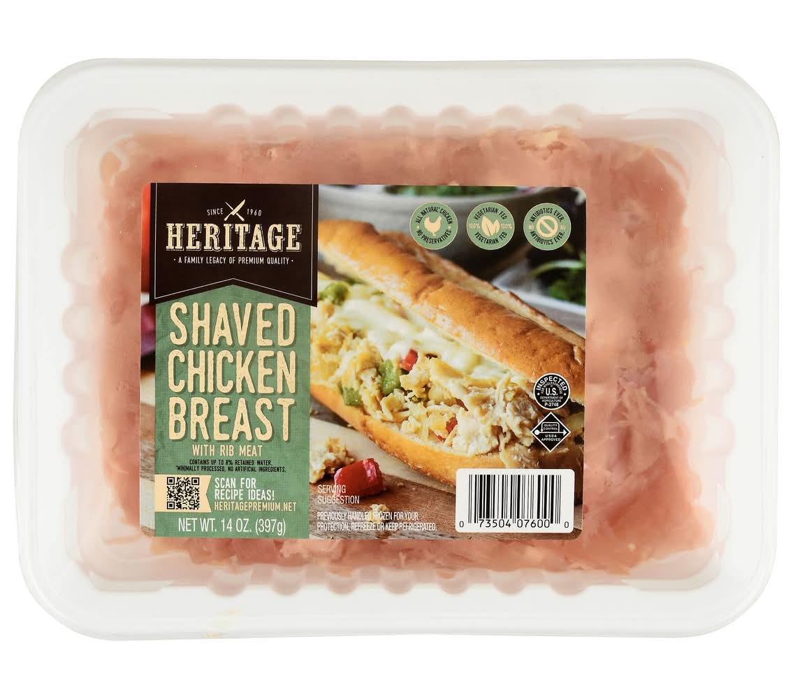 Heritage Shaved Chicken Breast With Rib Meat (14 oz)