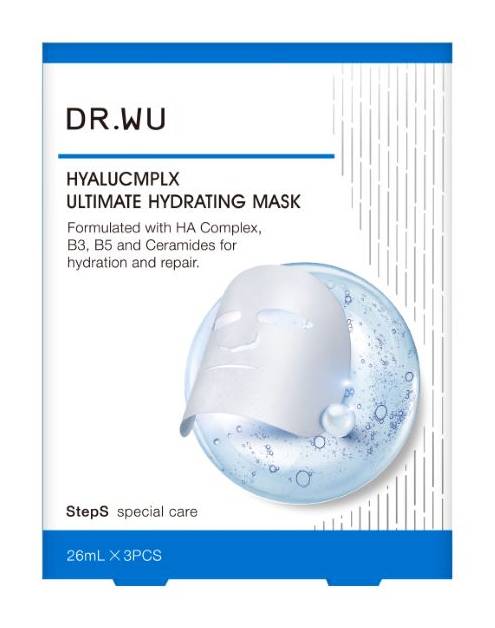 DR.WU玻尿酸保濕微導面膜3PCS
