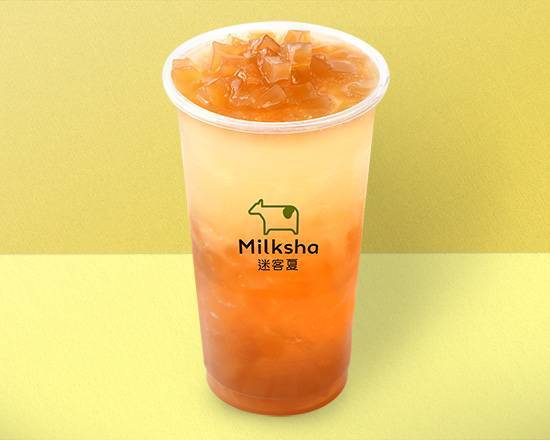 檸檬蜜Q晶凍 Honey Lemon Tea with Green Tea Jelly & Golden Cube Jelly
