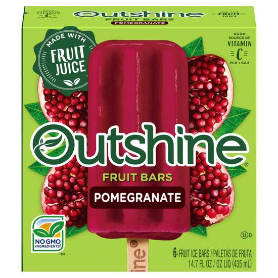 Outshine Pomegranate Fruit Ice Bars (6 ct)