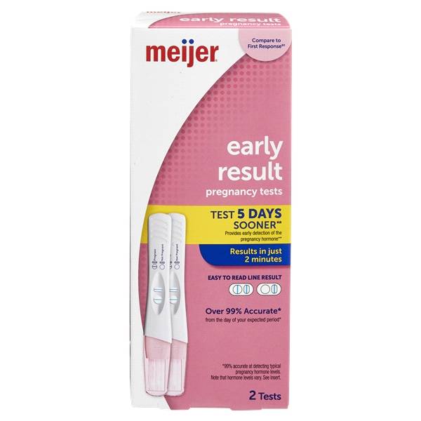 Meijer Early Result Pregnancy Test (2 ct)