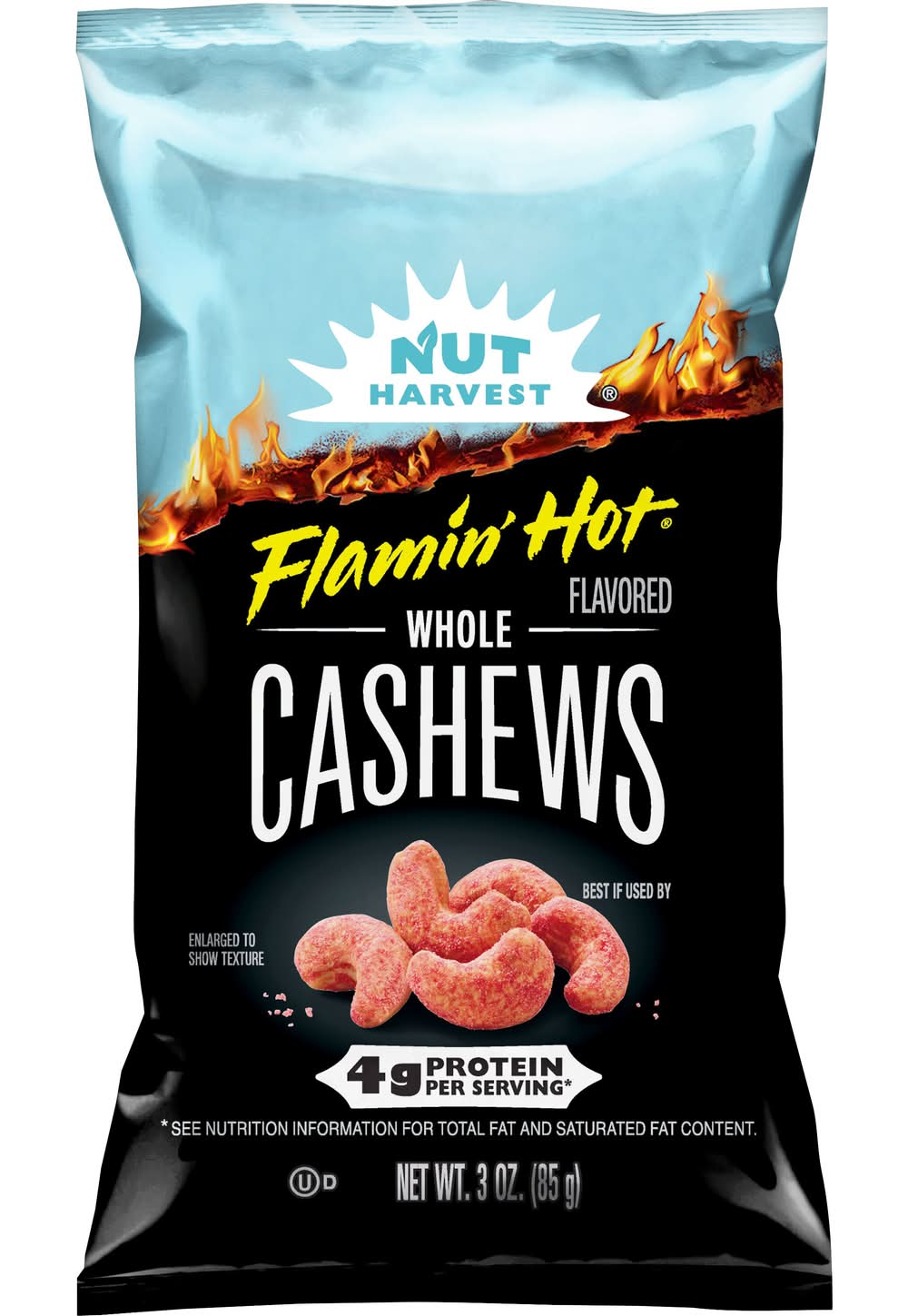 Nut Harvest Flavored Whole Cashews, Flamin' Hot (3 oz)