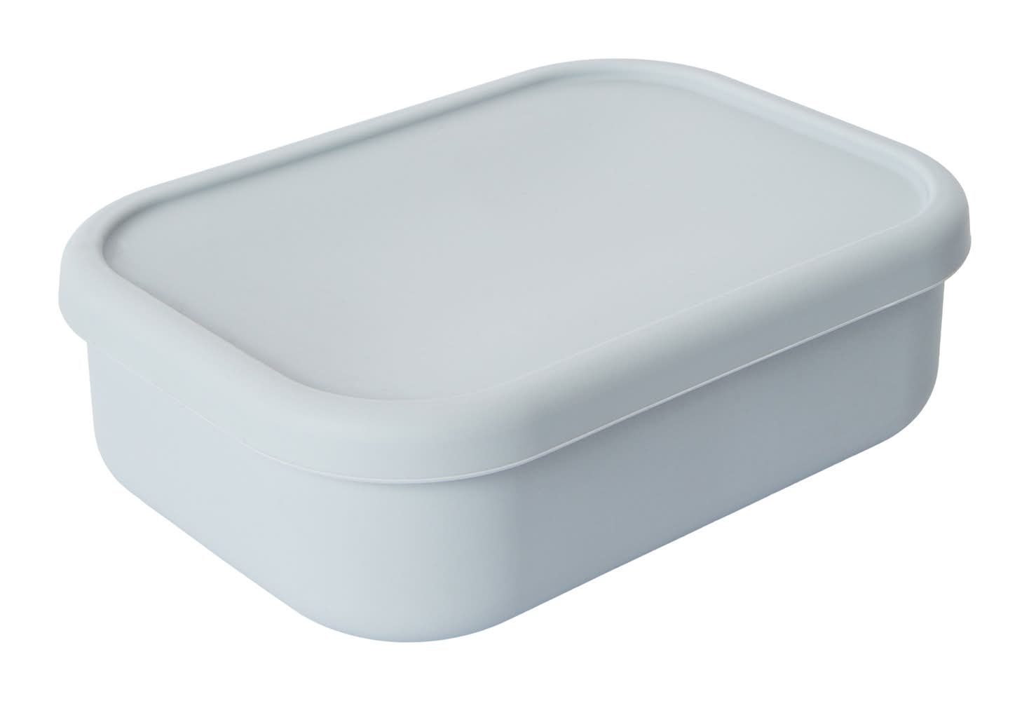 3 Compartment Silicone Bento Box Gray