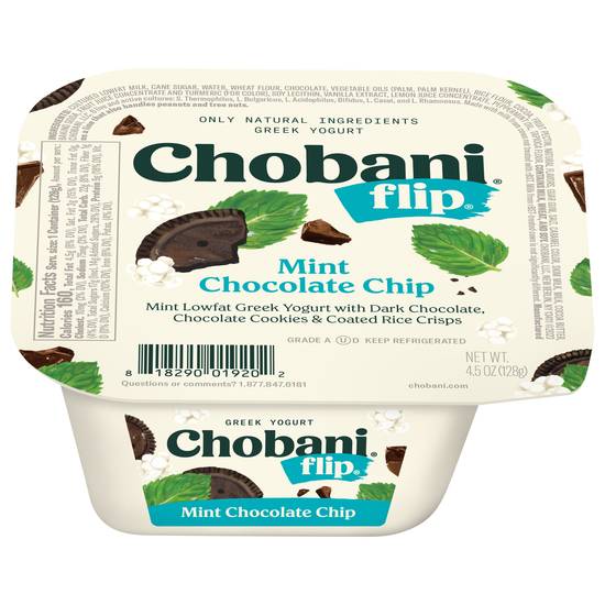 Chobani Flip Greek Yogurt (mint chocolate chip)