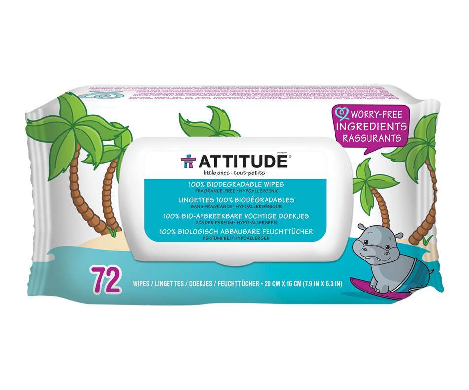 Attitude Biodegradable Baby Wipes