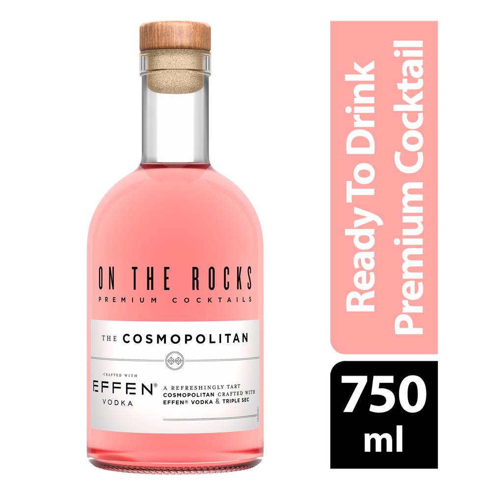 On the Rocks Effen Vodka the Cosmopolitan Cocktail (750 ml)