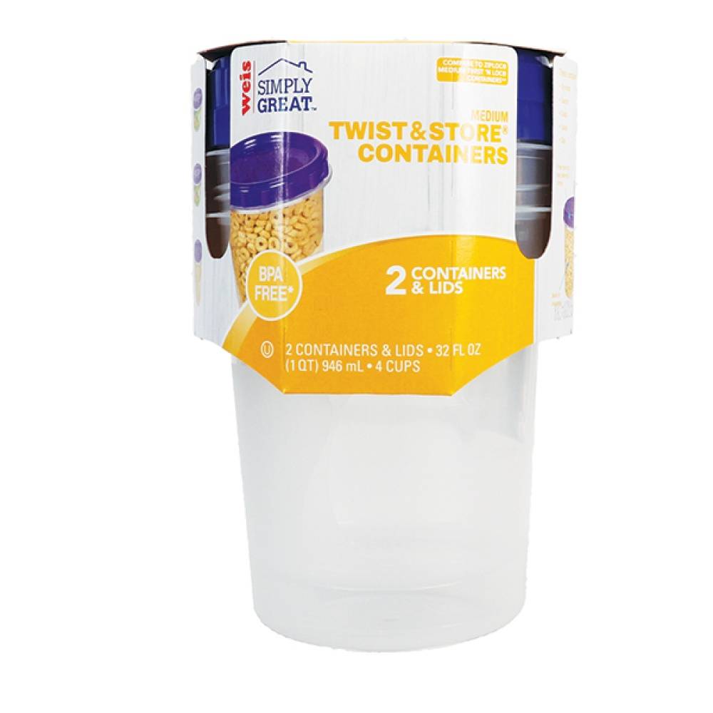 Weis Simply Great Containers Twist & Store