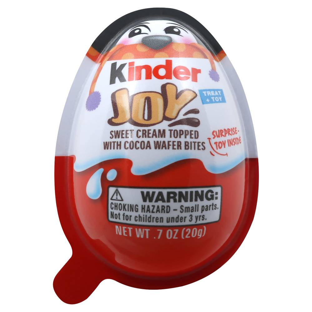 Kinder Joy Sweet Cream Topped With Cocoa Wafers Bites (0.7 oz)