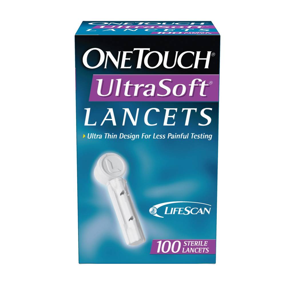 Onetouch Ultrasoft Lancets, 100 Ct