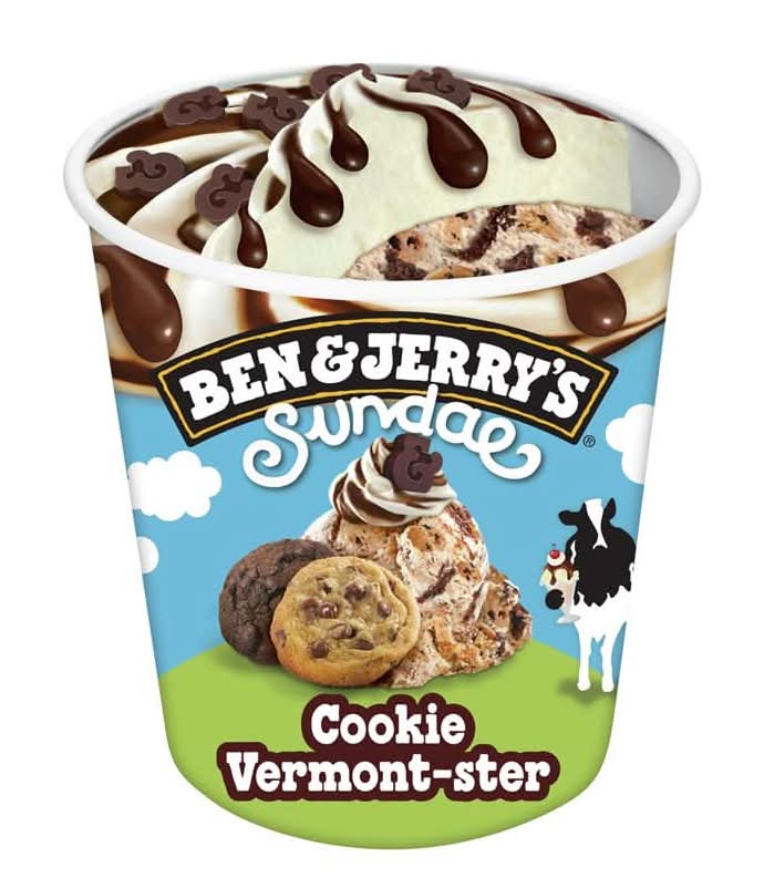 Ben & Jerry's Cookie Vermont-ster Sundae Ice Cream 427ml