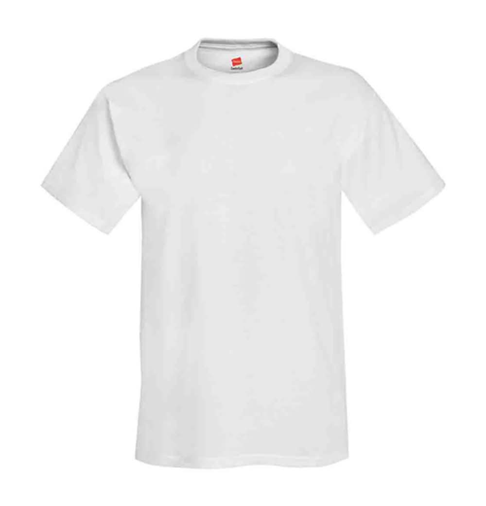 Hanes Short Sleeve T-Shirt, Men, S, White