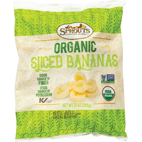 Sprouts Organic Sliced Bananas