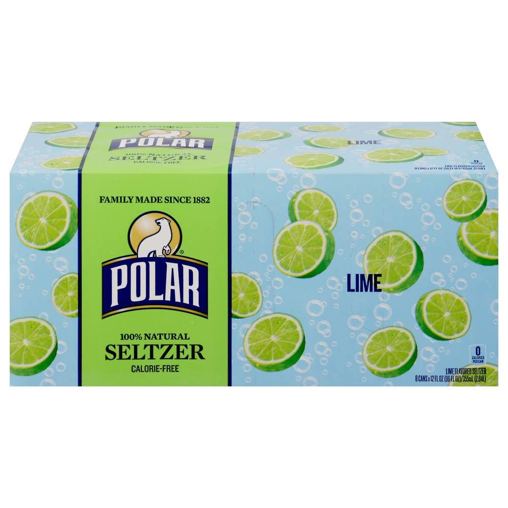 Polar Seltzer, Lime (8 x 12 fl oz)