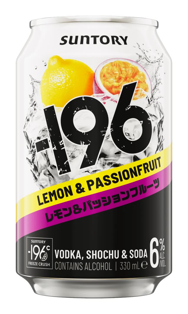Suntory 196 Lemon & Passionfruit Can 330ml
