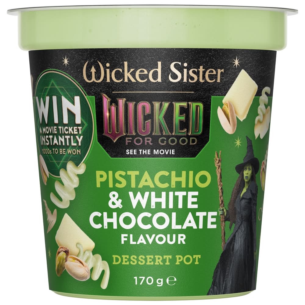 Wicked Sister Dessert Pot, Pistachio & White Chocolate (170g)