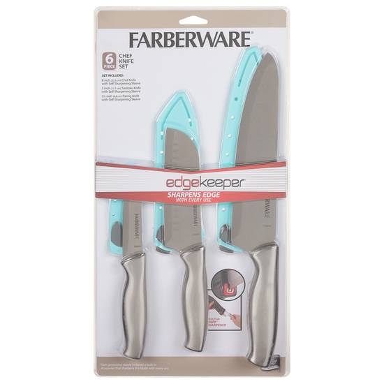 Farberware Edgekeeper 6-inch Stainless Steel Chef Knife with Edgekeeper  Sleeve 