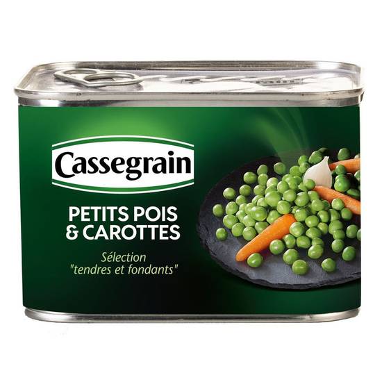 Petits pois et carottes Cassegrain 706g