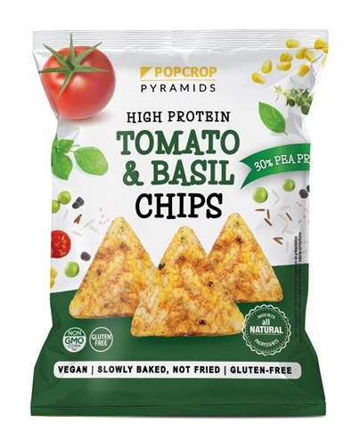 Chips proteicos tomate manjericão