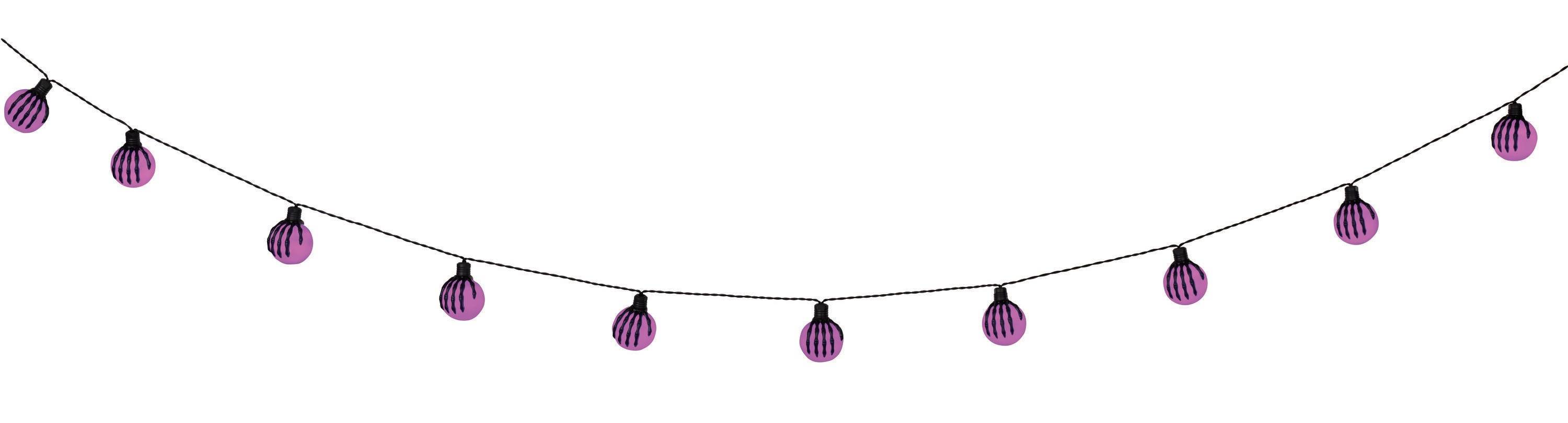 Haunted Living 10-Count LED Spooky Hand Purple Halloween Lights | ES65-893P