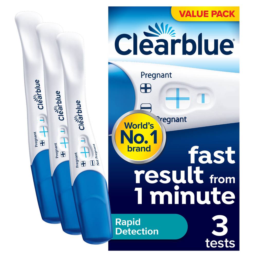 Clearblue Visual Rapid Detection Pregnancy Test Kit (3 pack)