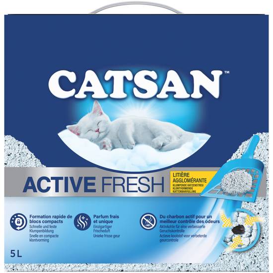 Catson - Active fresh litière pour chat et chaton agglomérante