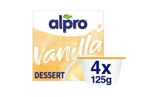 Alpro Vanilla Soya Desserts 4X125G