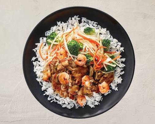 Chicken & Shrimp Teppanyaki duo with Rice