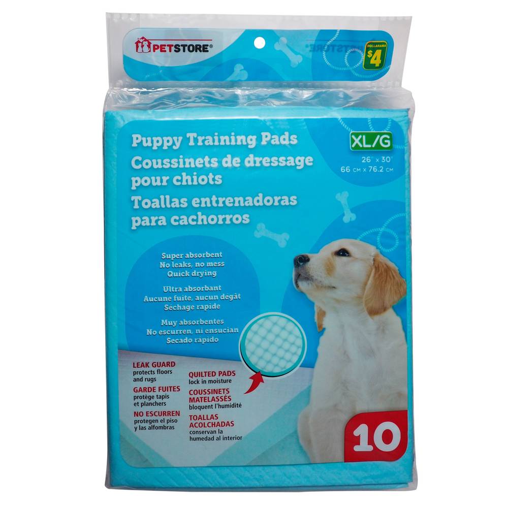 XL Puppy Training Pads, 10 Pack