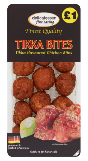 Delicatessen Fine Eating Tikka, Flavoured Chicken Bites (200g)