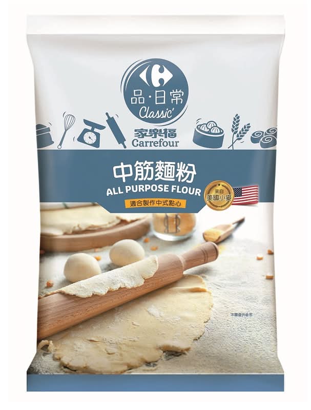 家樂福中筋麵粉1000g <1000g克 x 1 x 1Pack包>