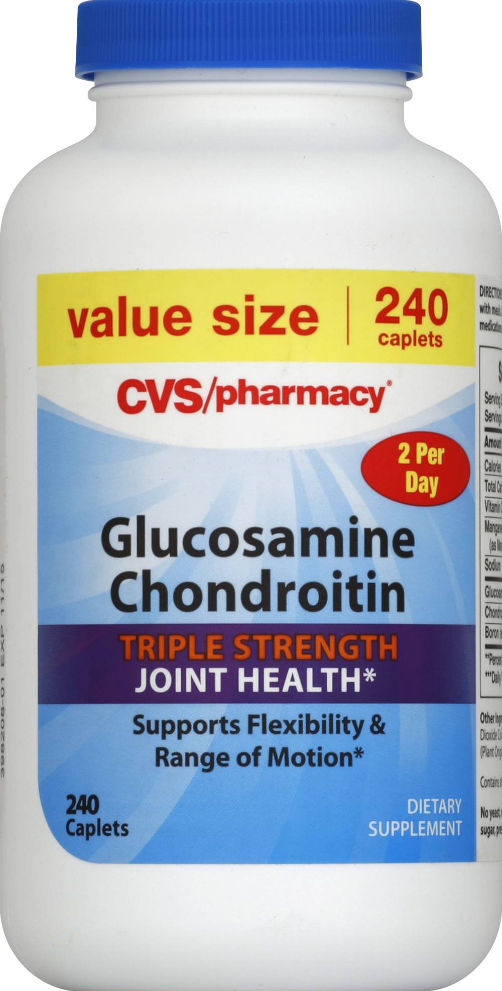 CVS Pharmacy Glucosamine Chondroitin Triple Strength Caplets