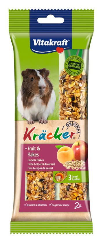 0.112 KG Vitakraft Kräcker Barritas Fruta para cobayas