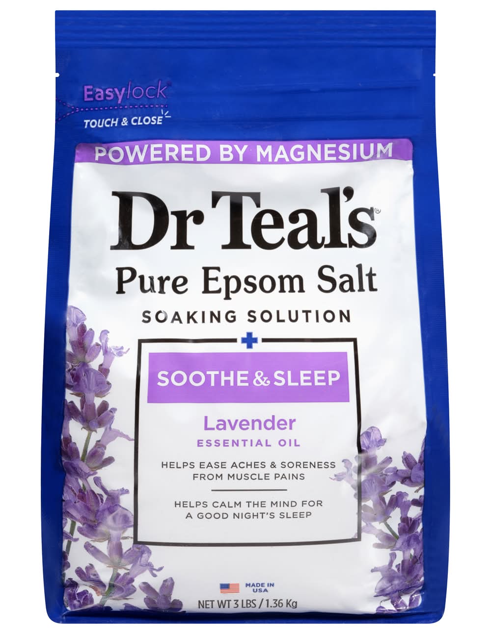 Dr Teal's Lavender Epsom Salt Soaking Solution (3 lbs)