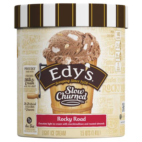 Edy's Slow Churned Rocky Road Chacolate Ice Cream