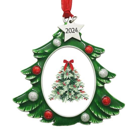 1.75" X 2.25" Christmas Tree Ornament Frame By Studio Decor