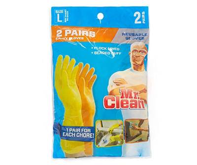 Mr. Clean Reusable Latex Gloves (large)