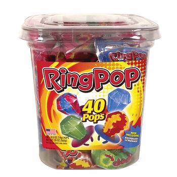 Topps - Ring Pop Canister - 40 ct (40 Units)