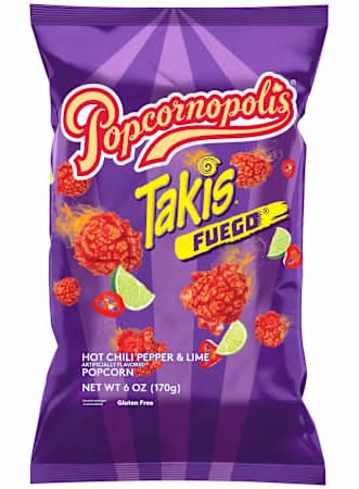 Popcornopolis x Takis® Fuego® Hot Chili Pepper & Lime Flavored Popcorn 6oz