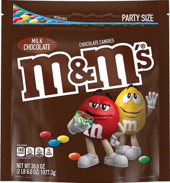 M&M'S Milk Chocolate Candy Party Size - 38 Oz - Safeway